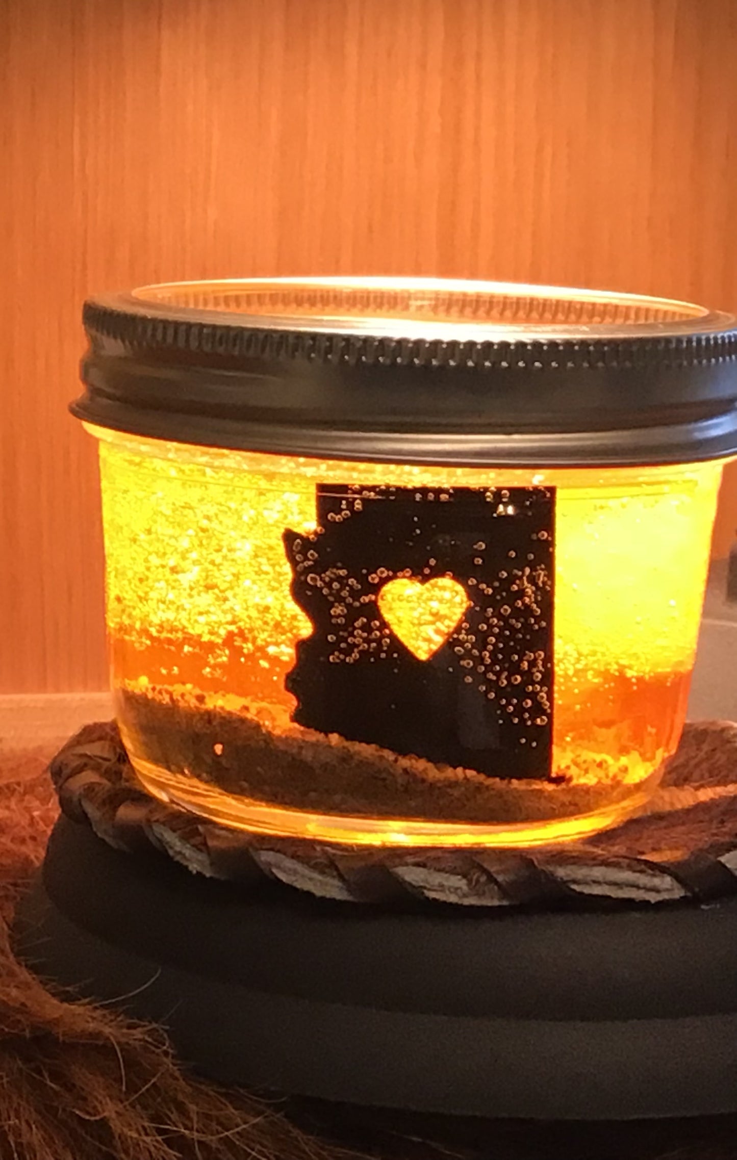State of AZ with Heart-8oz