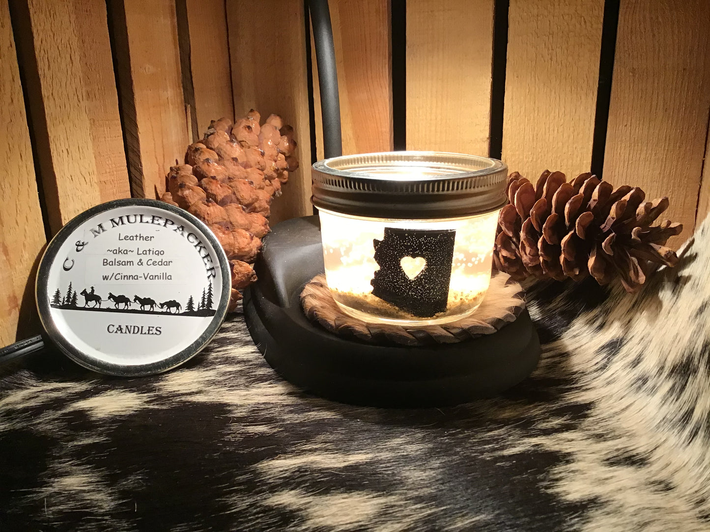 Leather, Balsam & Cedar, with Cinna-Vanilla