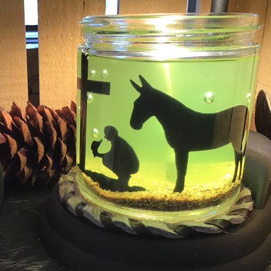 Praying Cowboy with Mule-16oz