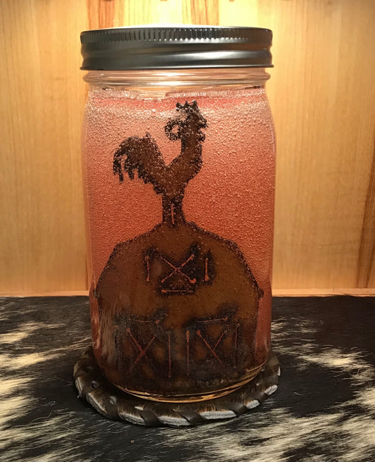 Barn with Rooster-32oz